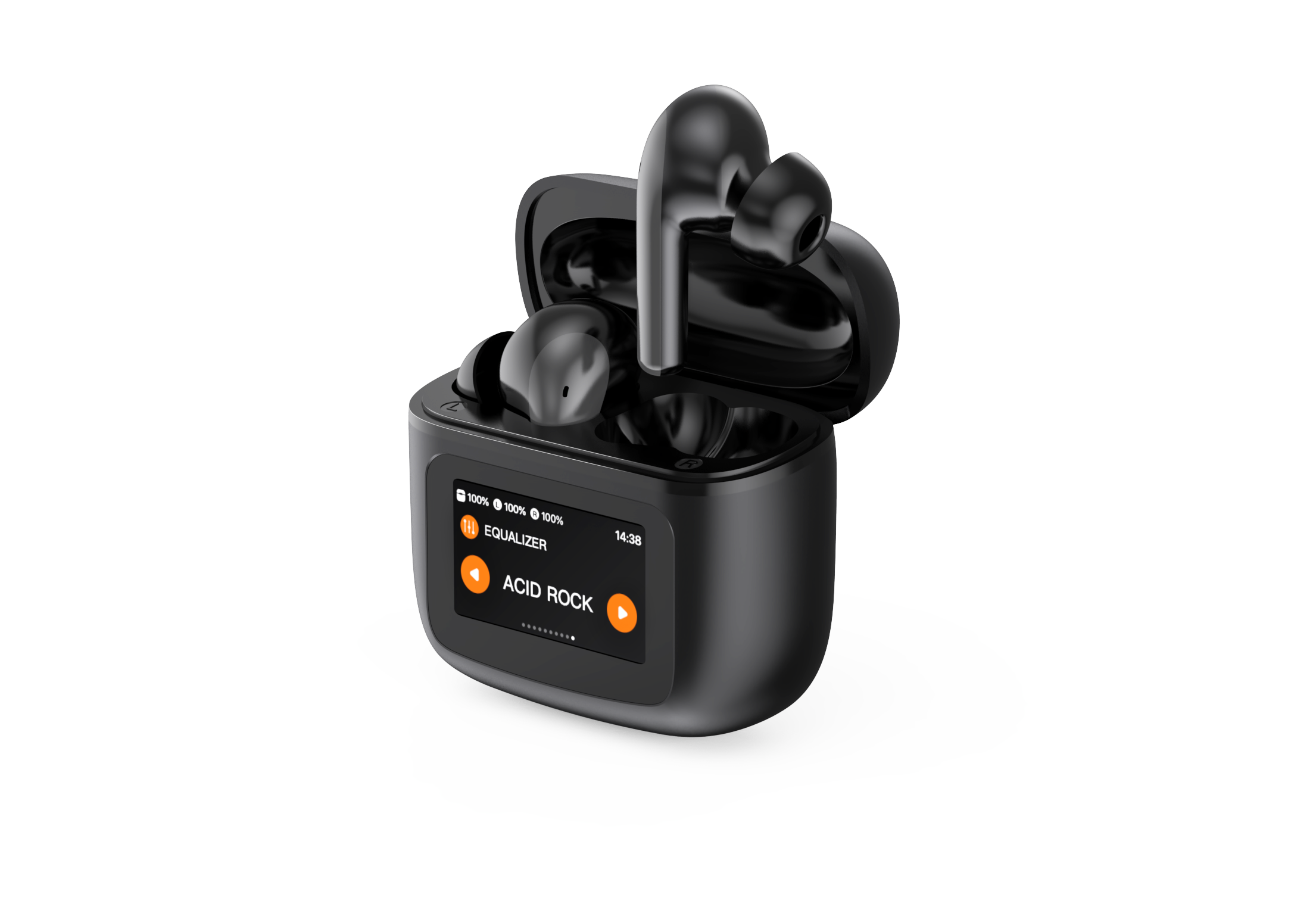 Wireless Earphones ANC Touch Screen TWS Noise Cancelling Earbuds BLUETOOTH 5.3 APP. 