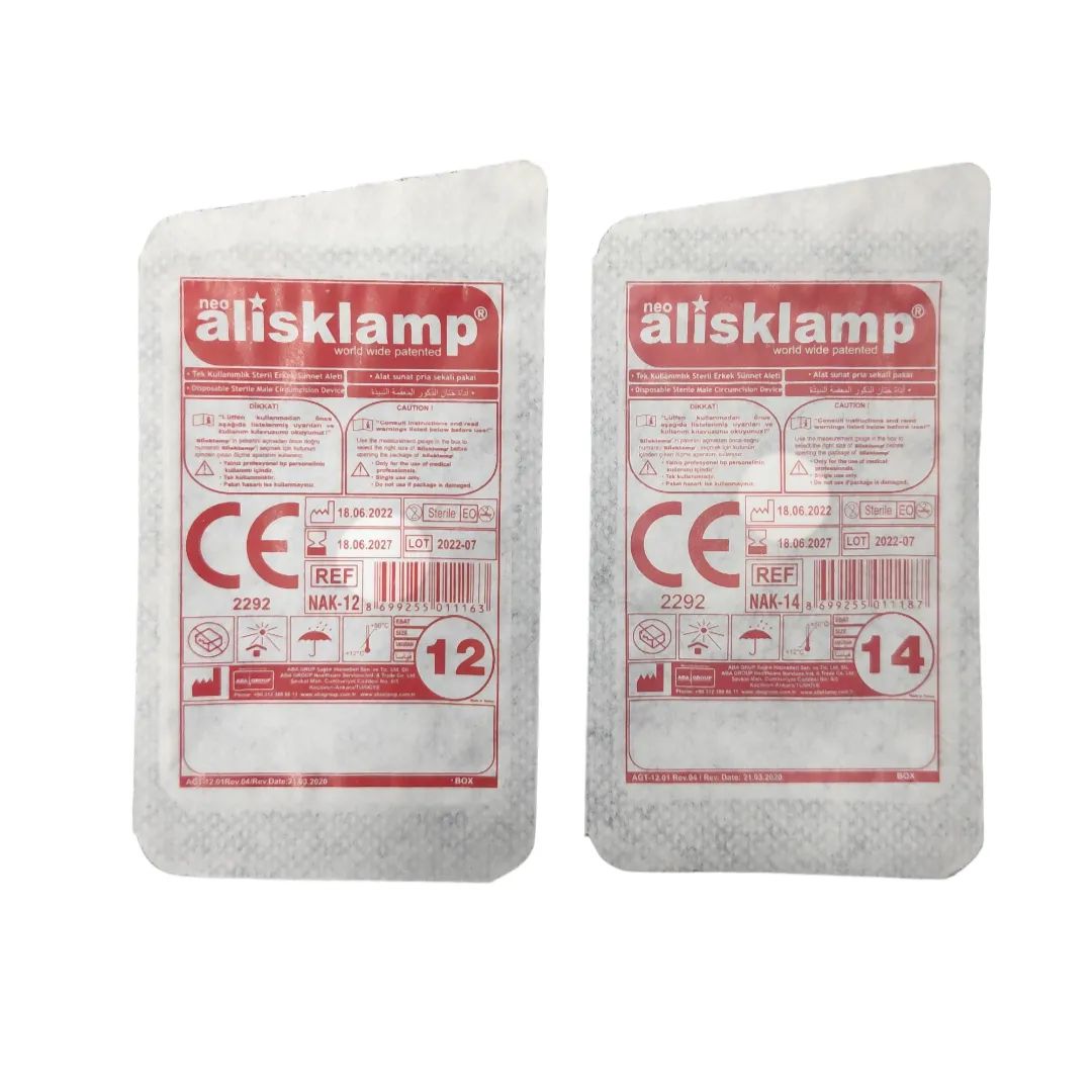 Alisklamp Circumcision Device (Pediatric Size No. 10,12,14,16,18)