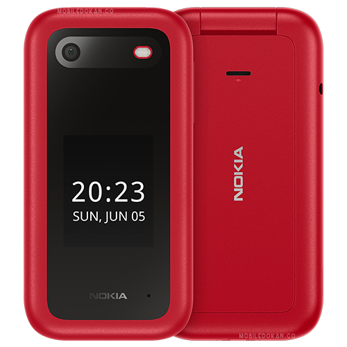 Nokia 2660 Flip phone with big buttons and big screen. 