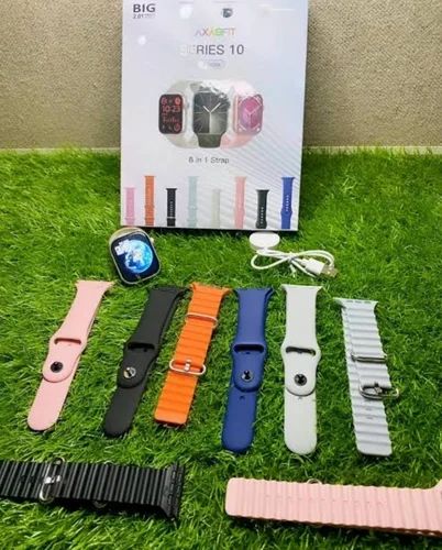 LaxasFit Series 10 Smart Watch (45MM) – 2.01” Big Infinite Display, 8-in-1 Strap Set, Fitness & Sports Tracker, Wireless Charging, Bluetooth Smartwatch ⌚📱🏃‍♂️. 