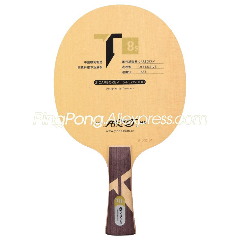 Original YINHE T8S Hinoki ALC Carbon Table Tennis Blade Racket  T8 S Loop Offensive Spin Speed Ping Pong Bat Paddle. 