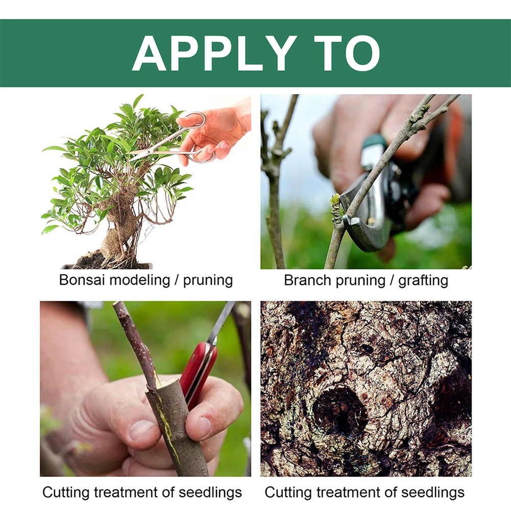 Tree Wound Bonsai Cut Paste Smear Agent Pruning Compound Sealer with Brush Waterproof Sealant Glue Adhesion Promoter 접착제. 
