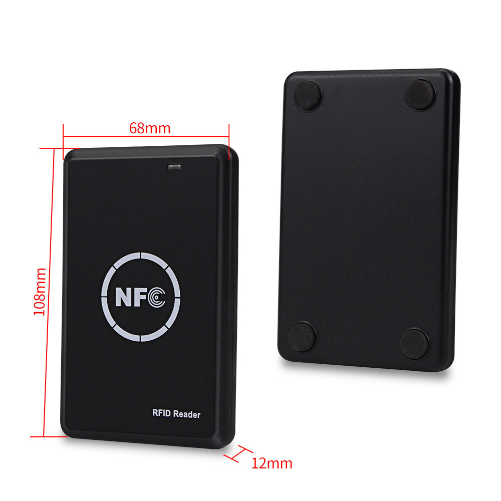 NFC Smart Card Reader Writer RFID Copier / Duplicator 125KHz 13.56MHz USB Programmer Key fobs Card ID IC EM UID EM4305 T5577 Tag. 