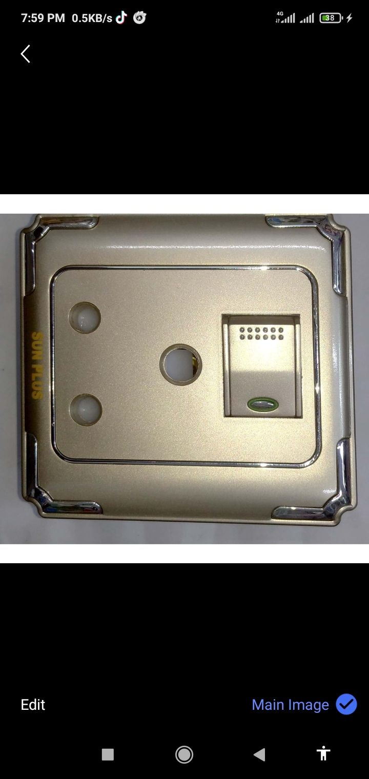 SUN PLUS indicator gray Ac electrical wall sockets with 3 pin  15Am three pin rou.... 