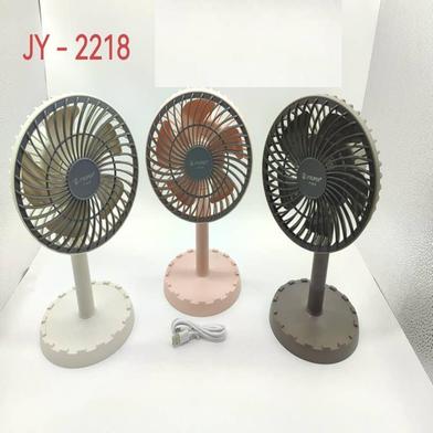 Rechargeable Multicolor Portable Mini Table Fan - JY-2218. 
