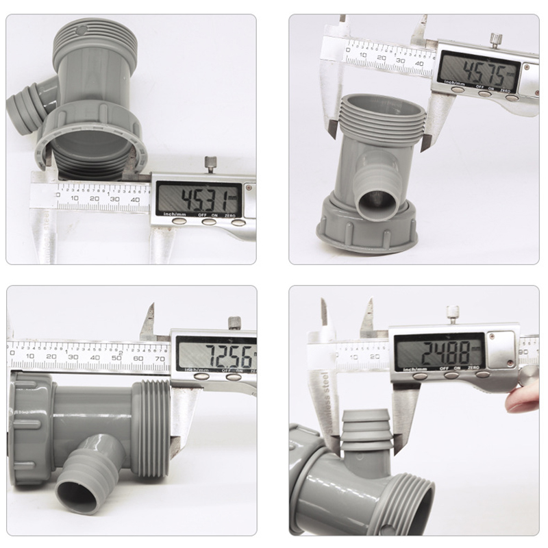 Kitchen Sink Drain Pipe Adapter Y Shaped Basin Sewer Branch Connector Female To Male Thread Connector Fitting Accessory. 