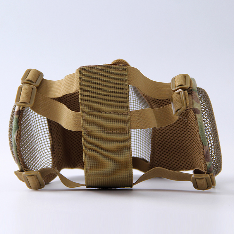 Tactical Airsoft Masks Metal Steel Net Mesh Protect Ears Mask Field Hunting Outdoor War Games Tactical Shooting Paintball Mask. 