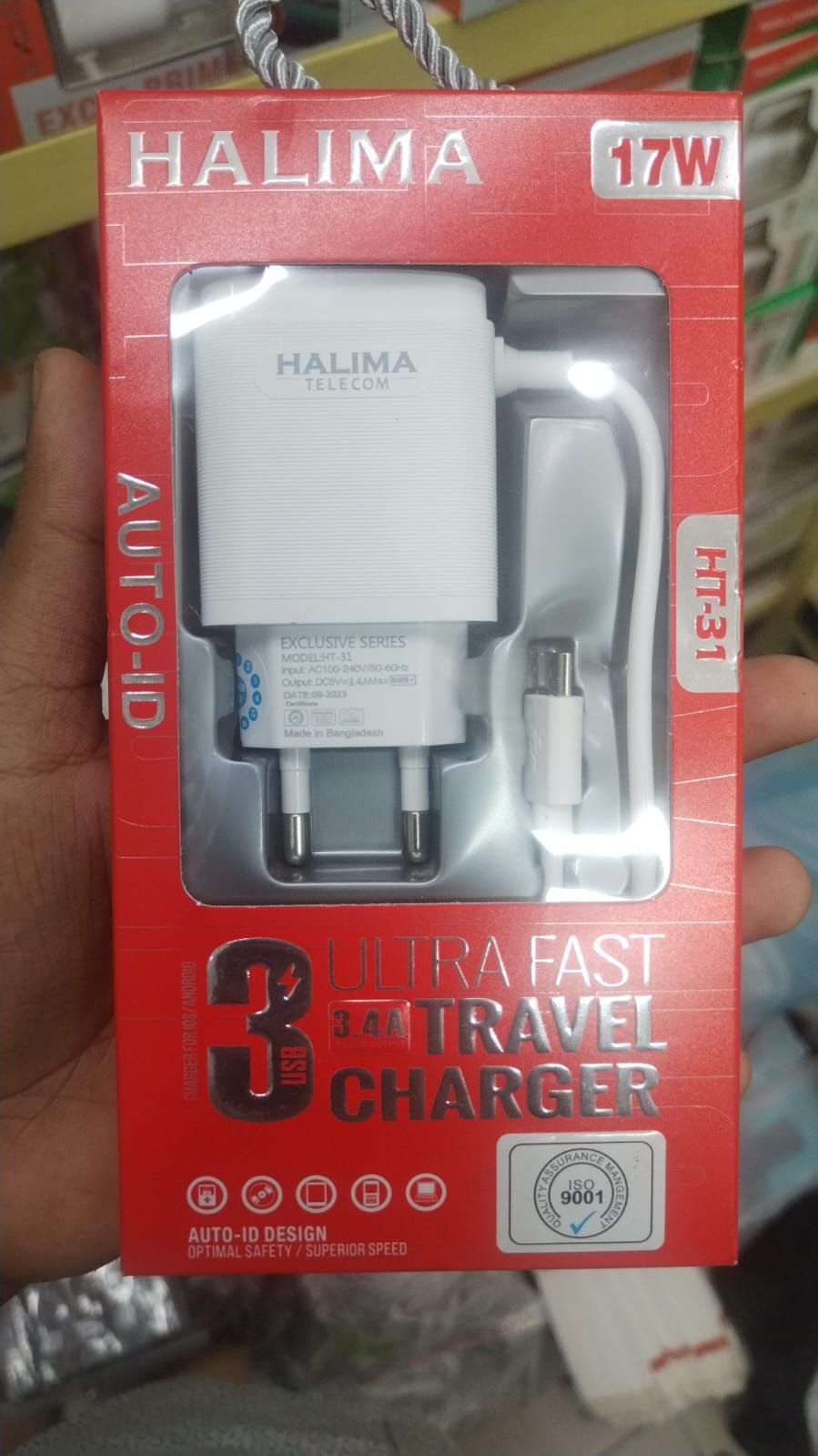 Halima 17W Fast Charge B types