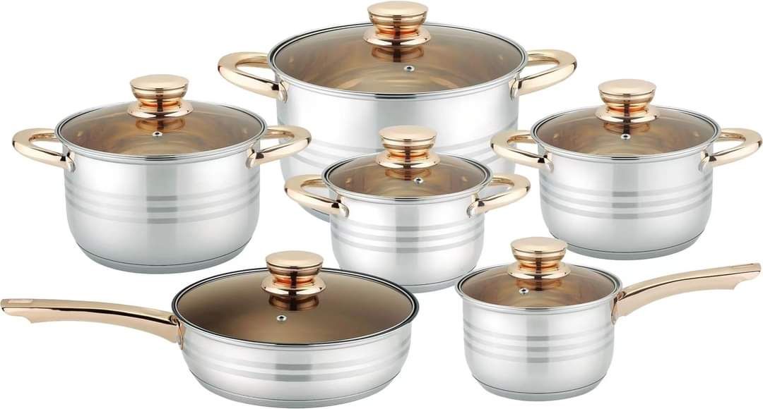 Kaisa villa 9 layer steel kaisa villa induction cookware set. 