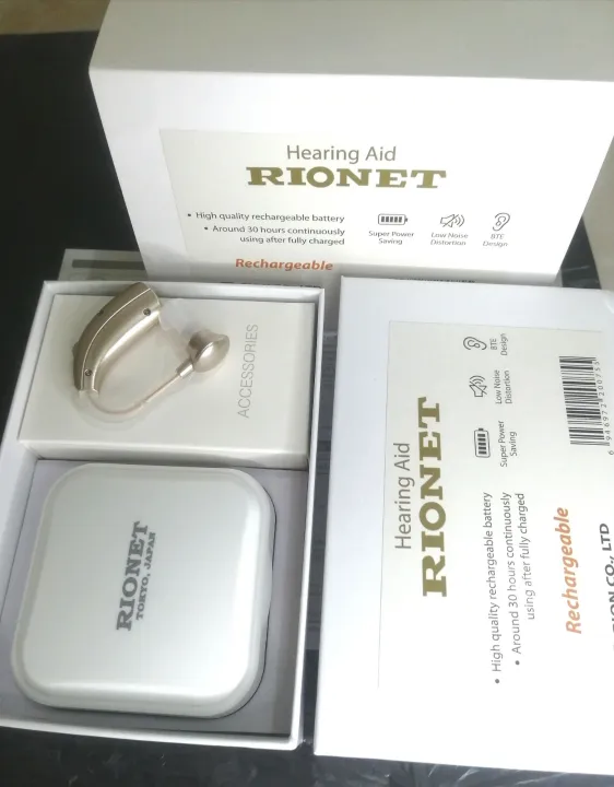 Rionet BTE Rechargeable Hearing Aid

High quality rechargeable battery

Around 30 hours continuously using after fully charged

Super Power Saving

Low Noise Distortion

BTE Design

Rion Co,. Ltd. Tokyo, Japan. 