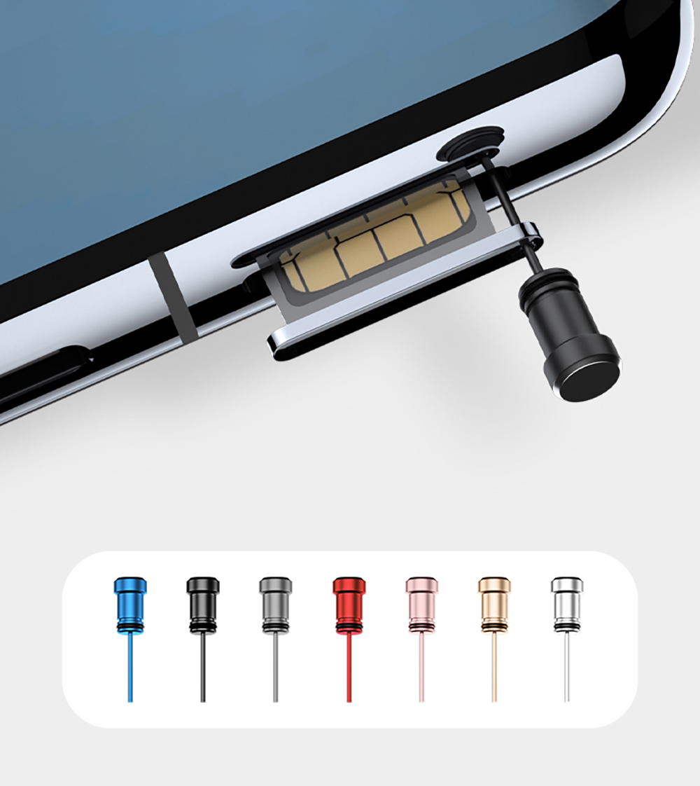 Aluminium Alloy Type C Anti Dust Plug Portable USB C Charging Port Dustproof Cover for Huawei Samsung iPhone Charging Port Cap. 