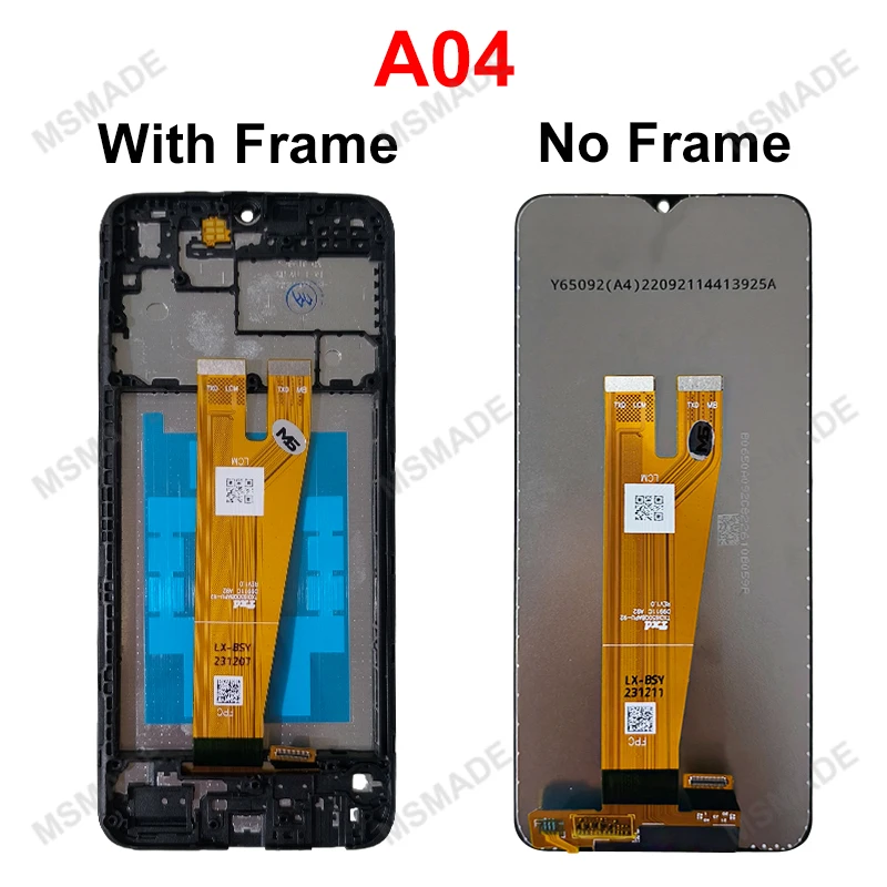 For Samsung Galaxy A04 LCD SM-A045F Display Touch Screen Digitizer For Samsung A04S SM-A047F/DS A04E SM-A042F SM-A042M LCD. 