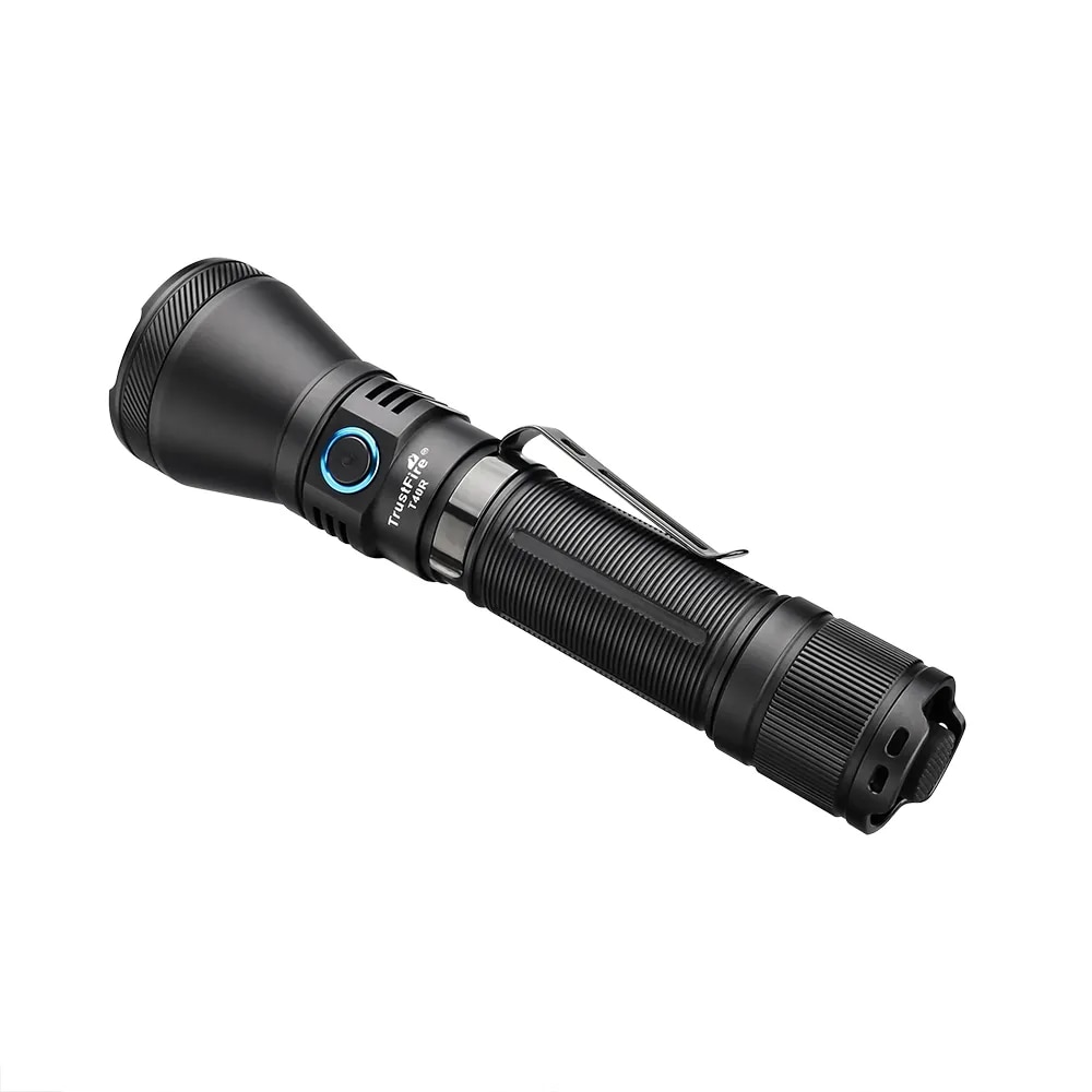 Trustfire T40R Tactical Rechargeable lamp 1800Lumen 550Meter Beam Range Led Flashlight with Usb Charging Self-defense IP68 Torch. 