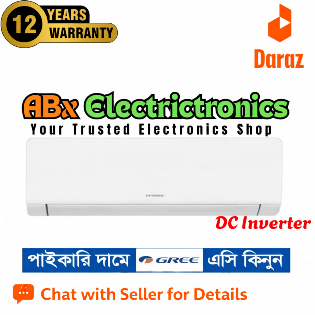 Gree 1.5 Ton Inverter AC GS-18XZNA3V | Split Type Air Conditioner | Powerful Cooling | Energy Efficient