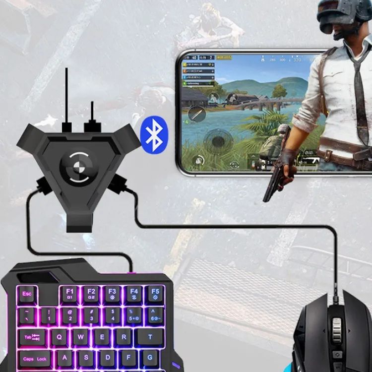 ZOROOM Gamepad Controller Controller Gaming Keyboard Mouse Converter 5.0 Game Adapter HSN Tech. 