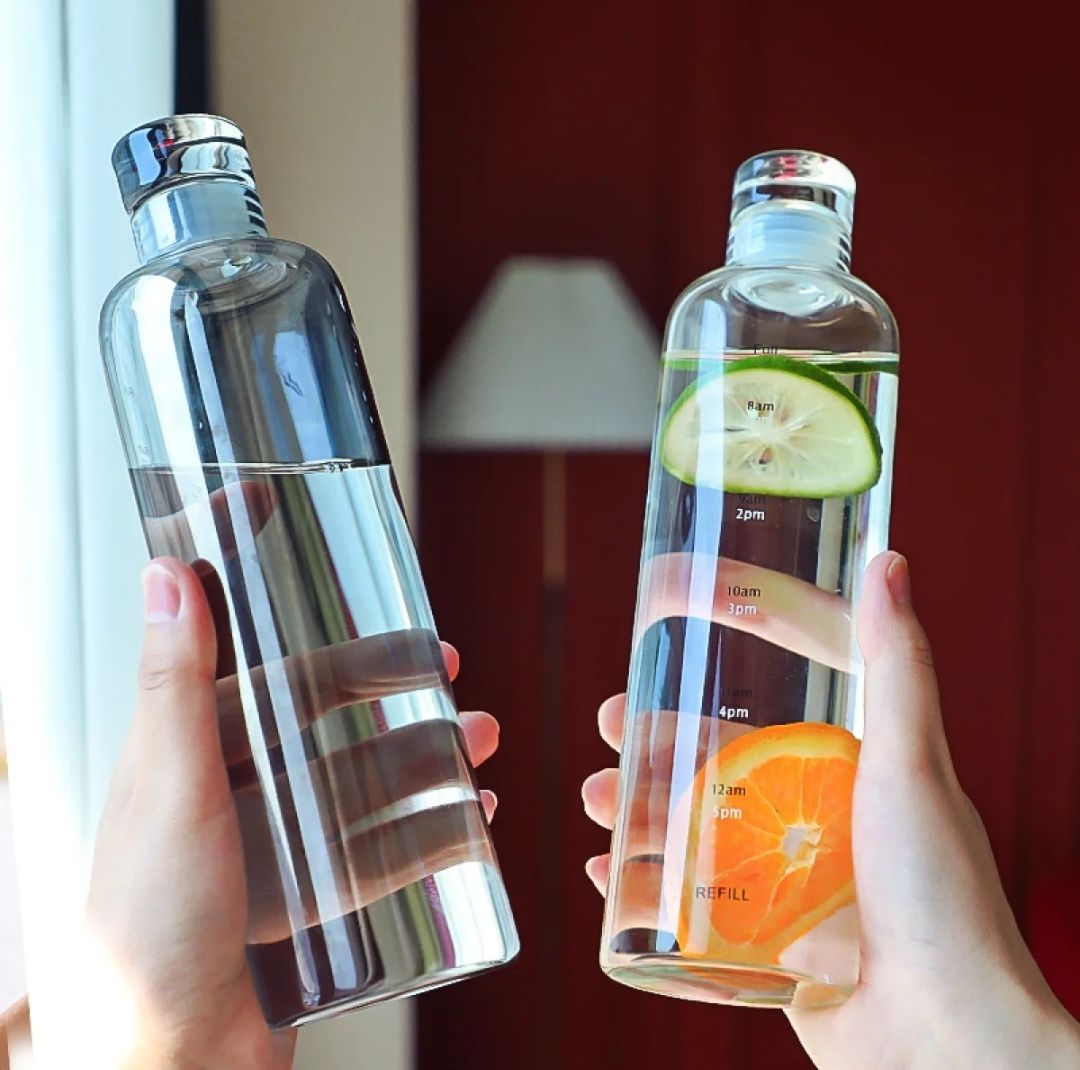 Transparent Water Bottle 500Ml - Stay Refreshed On-The-Go With A Sleek And Durable Design