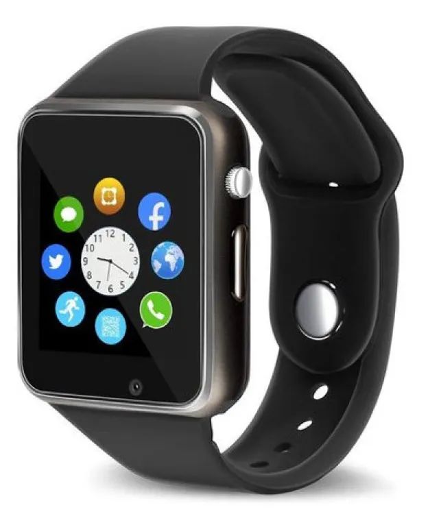 A1 SIM-Supported Smart Watch with Calling Function Memory Card Support