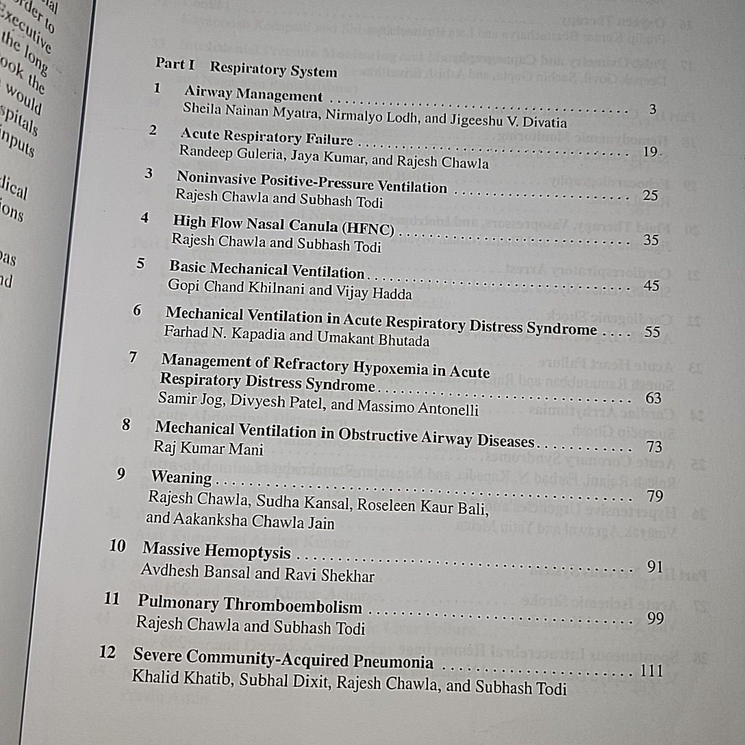 ICU Proticols; A Step-Wise Approach By Rajesh Chawla (Vol:  01 & 02). 