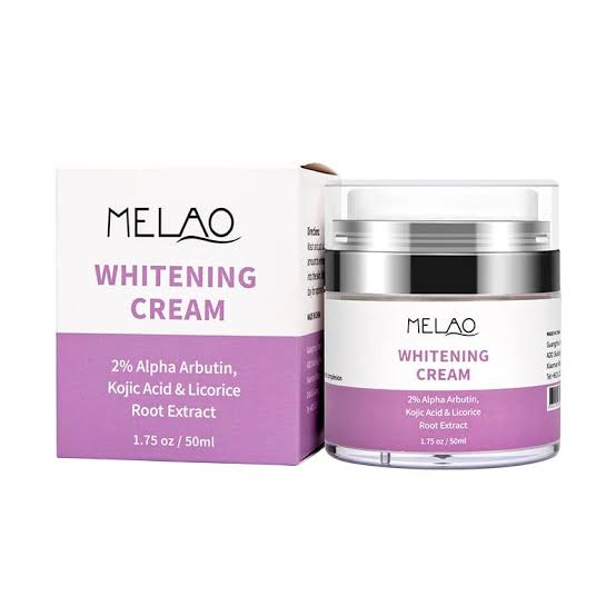 Melao Whitening Cream 2% Alpha Arbutin Kojiac Acid & Licorice Root Extract -50 ml