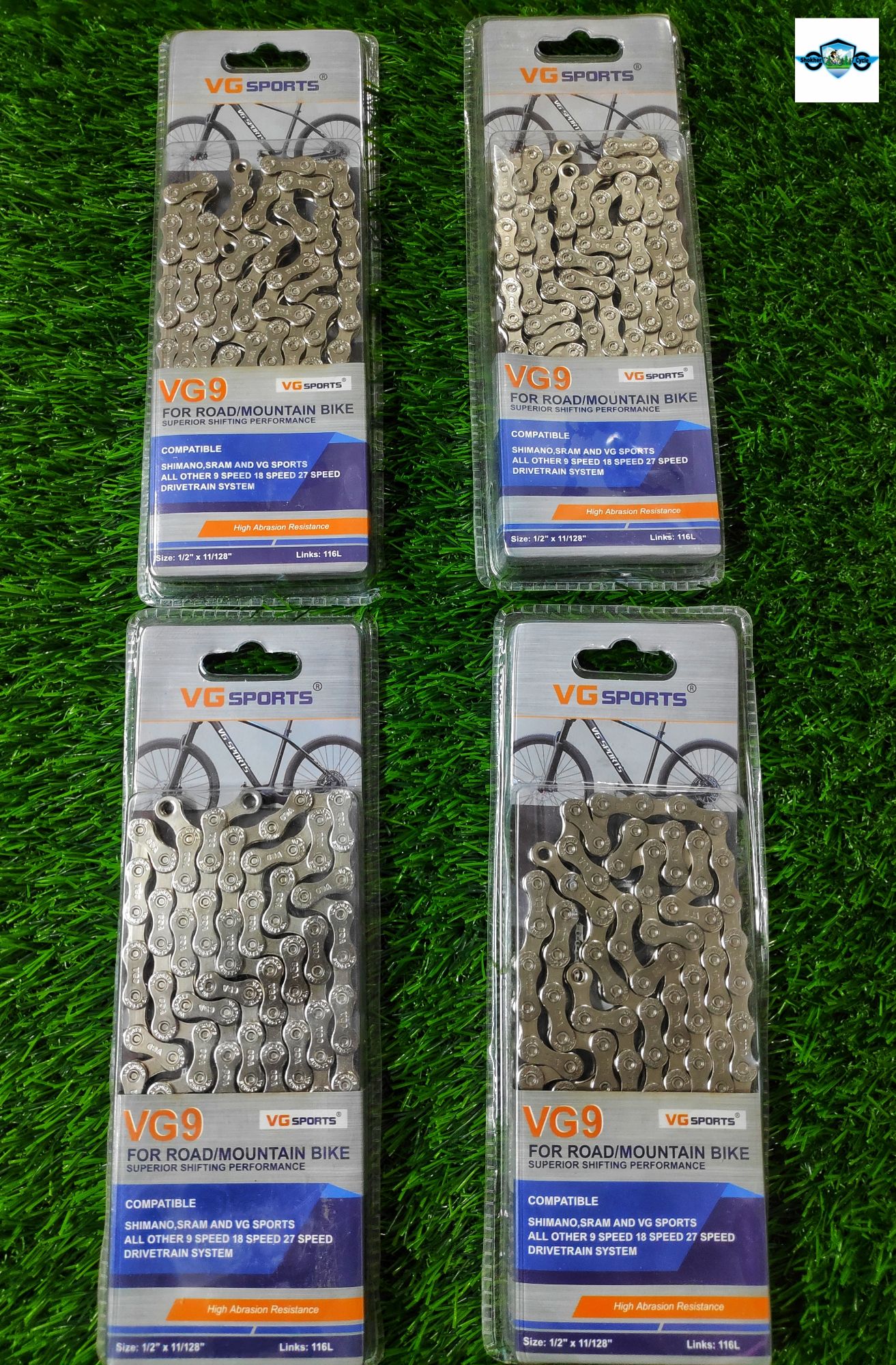 Cycle Vg Sports 9 Speed Chain For  All Type Bicycle. 