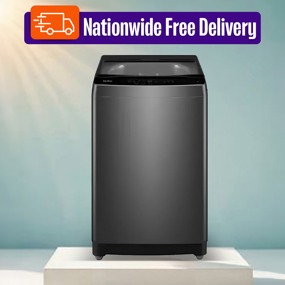 Haier 9KG Top Loading Automatic Washing Machine (HWM90-316S6) FREE INSTALLATION