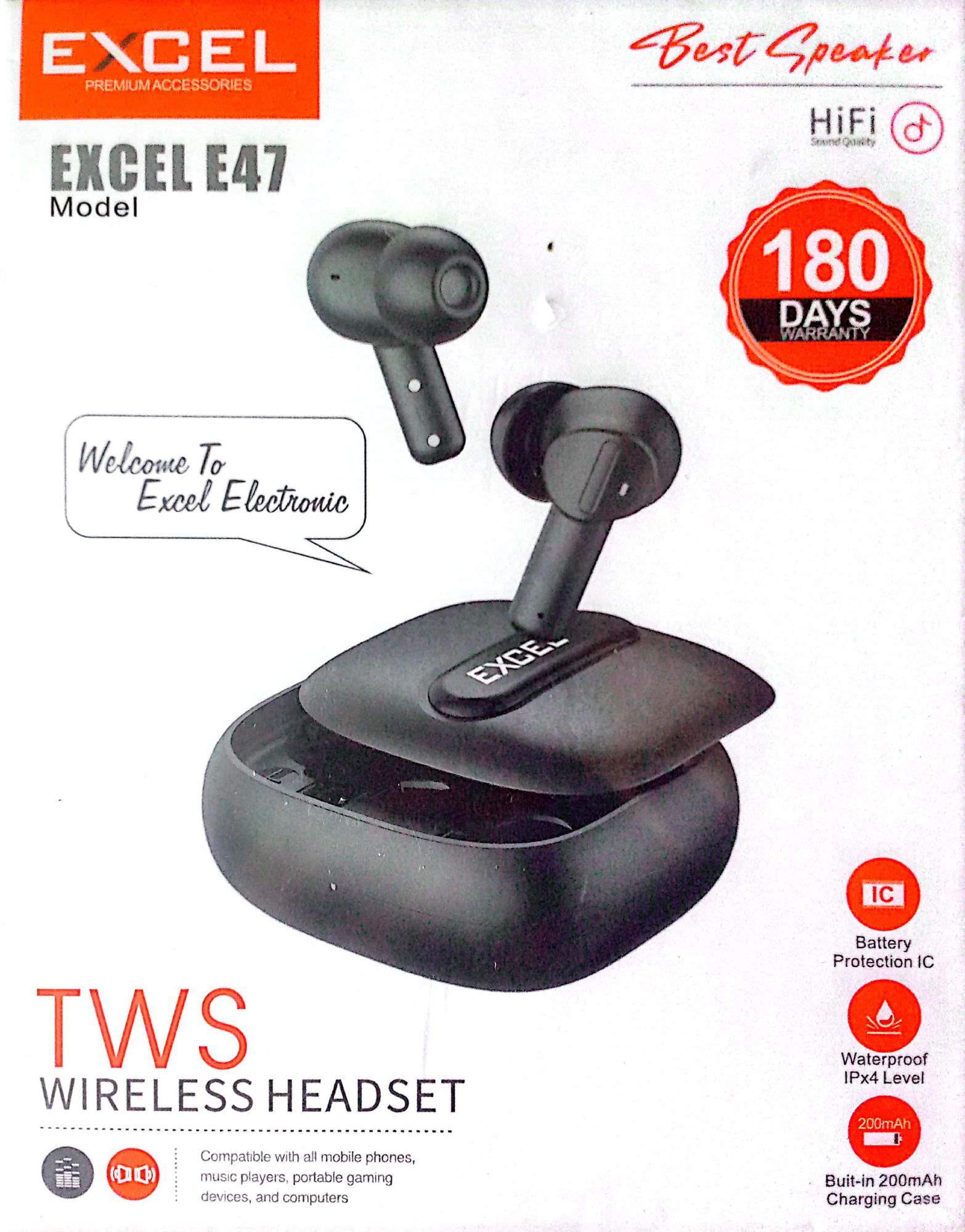 Excel E 47 tws wireless headset