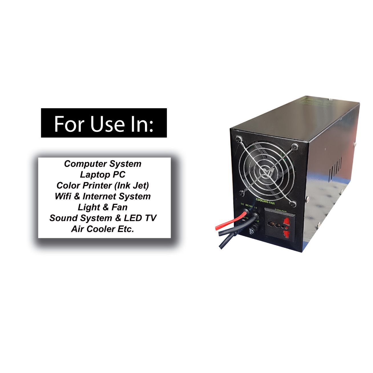 Long Backup UPS/IPS For Computer & Light Fan Etc. 