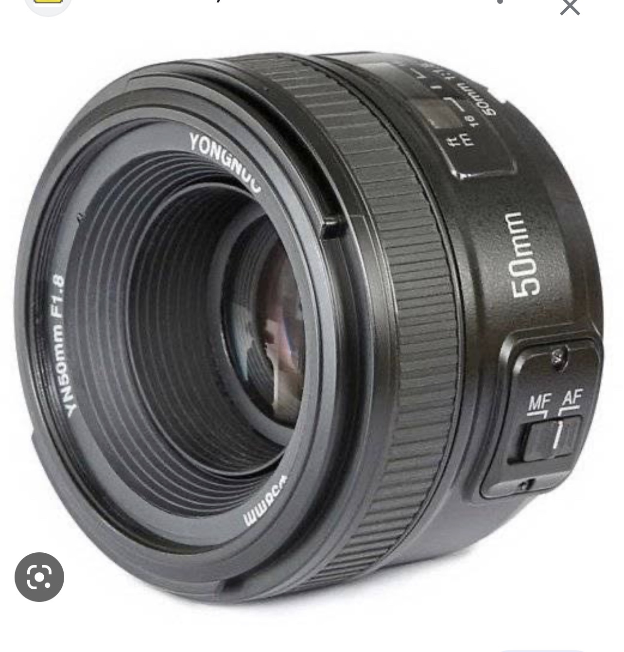 YONGNUO YN50mm F1.8N Standard Prime Lens Large Aperture Auto Manual Focus AF MF for Nikon DSLR Cameras. 