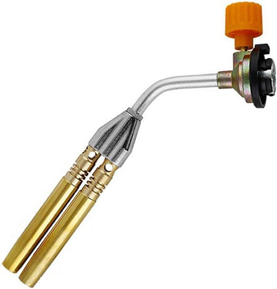 Butane Jet Flame Torch Double Tube Brazing Gas Blowtorch Flambe Torch. 