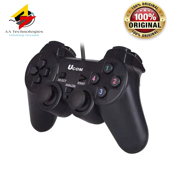 Ucom PC Vibration Joypad, a wired USB gaming controller for PCs. 