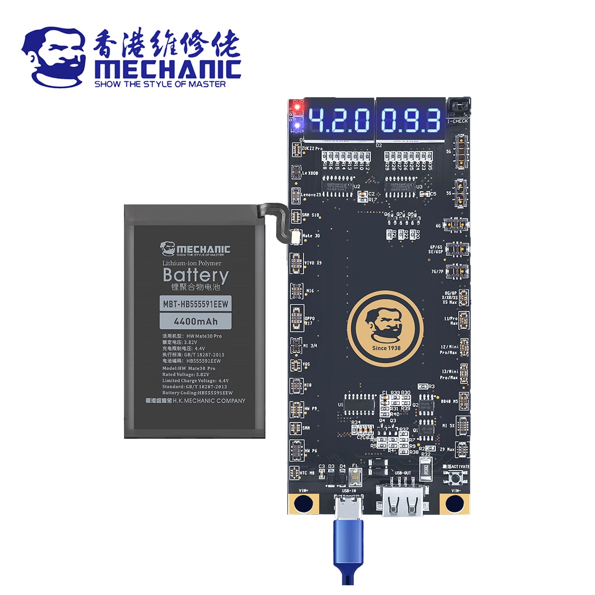 MECHANIC Battery Active Panel Fast Charge Detection Board For iPhone 5-13 Pro Max Samsung Xiaomi Android Phone  Activation. 