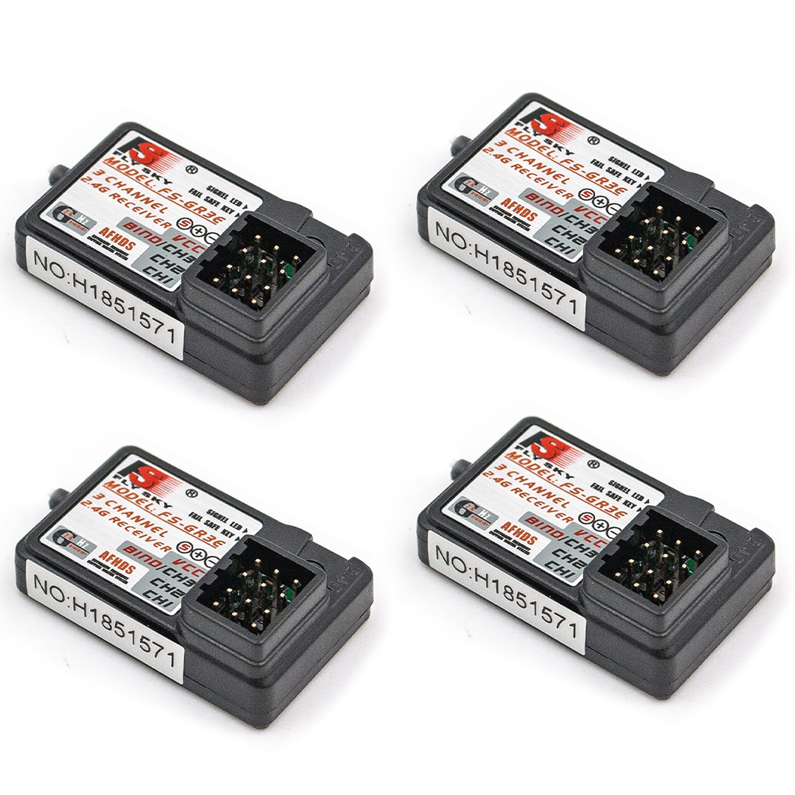 Flysky FS-GR3E AFHDS 2.4G 3CH Receiver for FS-GT2 FS-GT2B FS-GT3B FS-GT3C FZ-IT4S RC Car Boat. 
