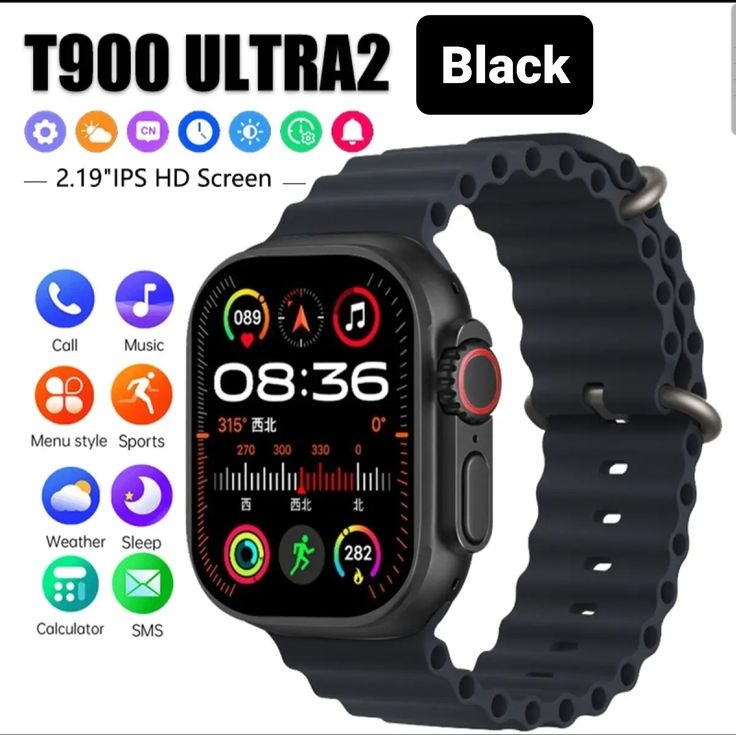 T900 Ultra 2 Full Touch Screen Smart Watch - Bluetooth Calls & Smart Features