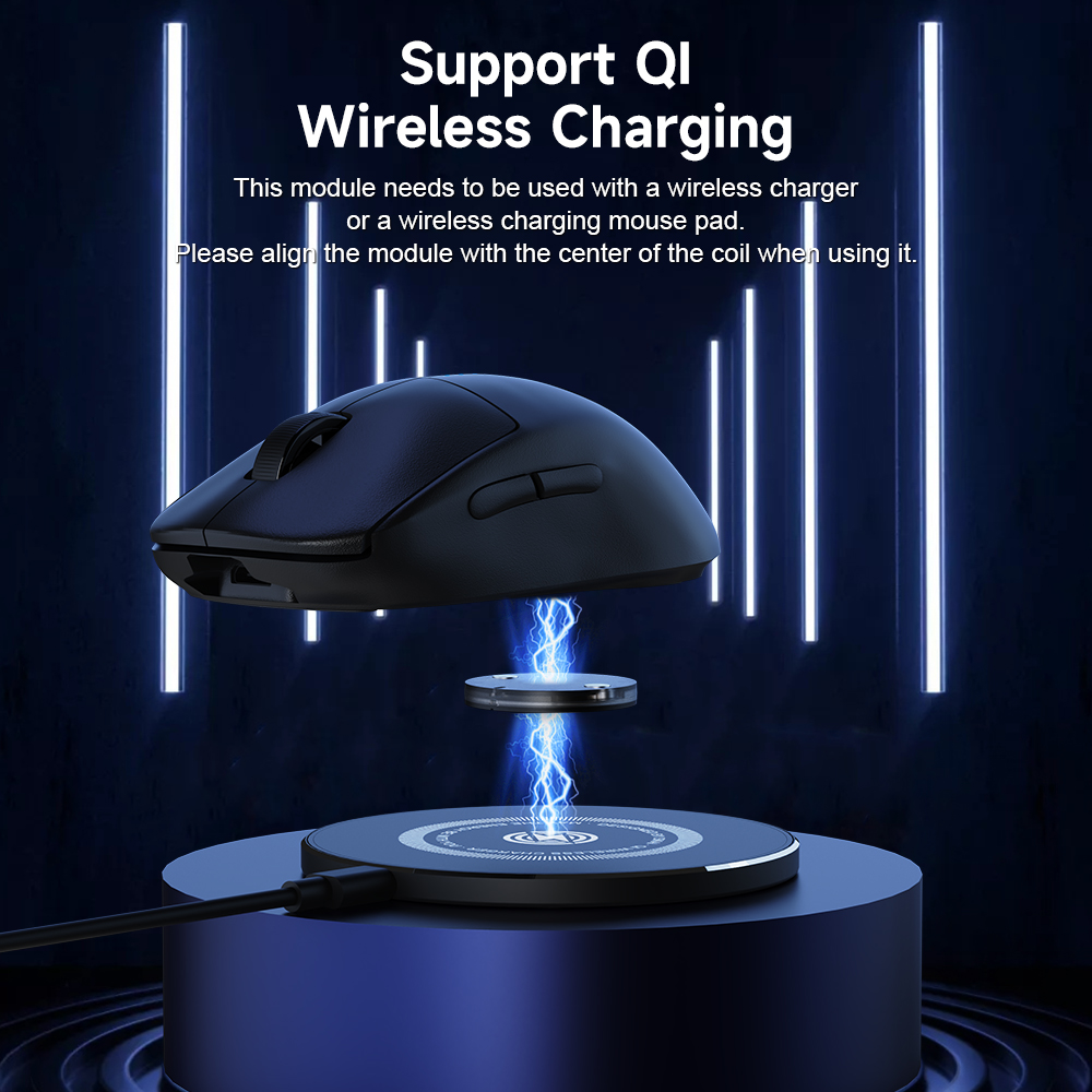 For Logitech Mouse Wireless Charging QI Module Base for Logi G502 G703 G903 G Pro X GPW Wireless Charger Mouse Accessories. 