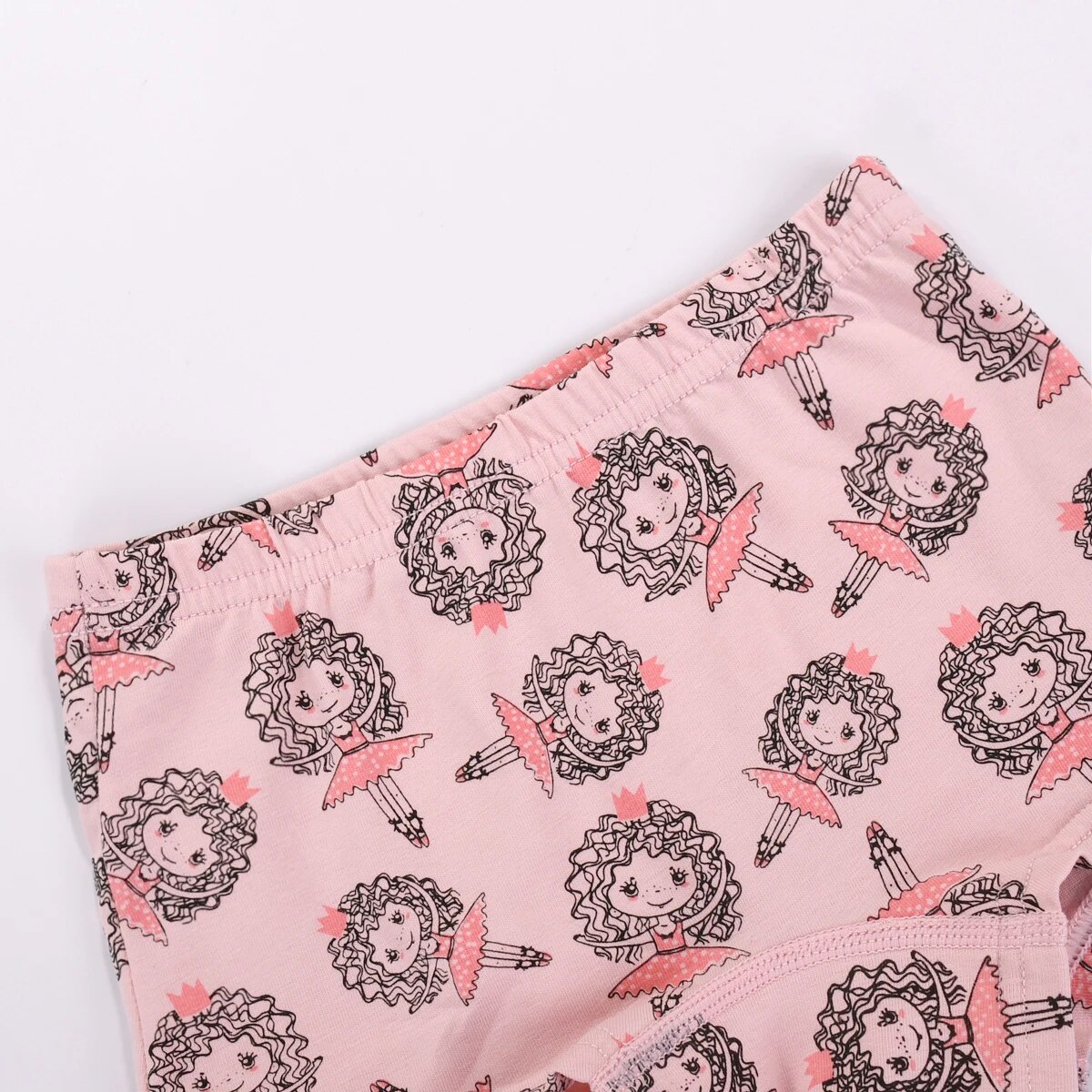 Girls 3 Pack Mermaid White Swan Boxer Cotton Underwear. 
