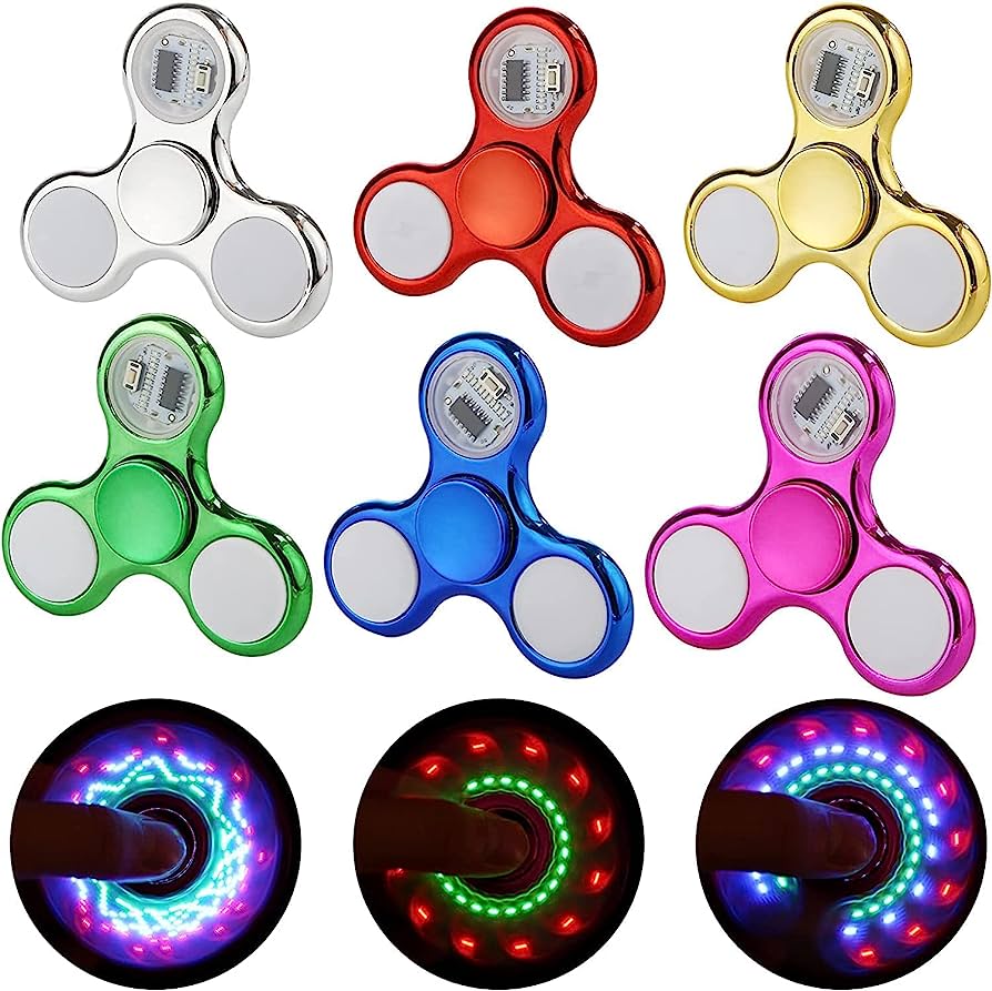 Exclusive LED Fidget Spinner – Light-Up Toy for Fun and Relaxation. 