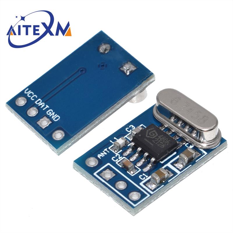 1Set 433MHZ Wireless Transmitter Receiver Board Module SYN115 SYN480R ASK/OOK Chip PCB for Arduino. 