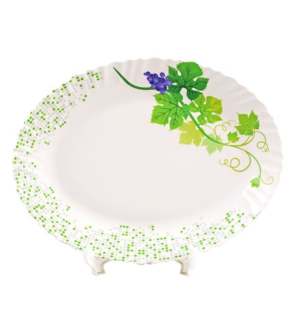 Italiano Melamine Snodrop 52 Piece Crazie Dinner Set - Different Colors - Elevate Your Dining Experience - Easy To Use and Clean. 