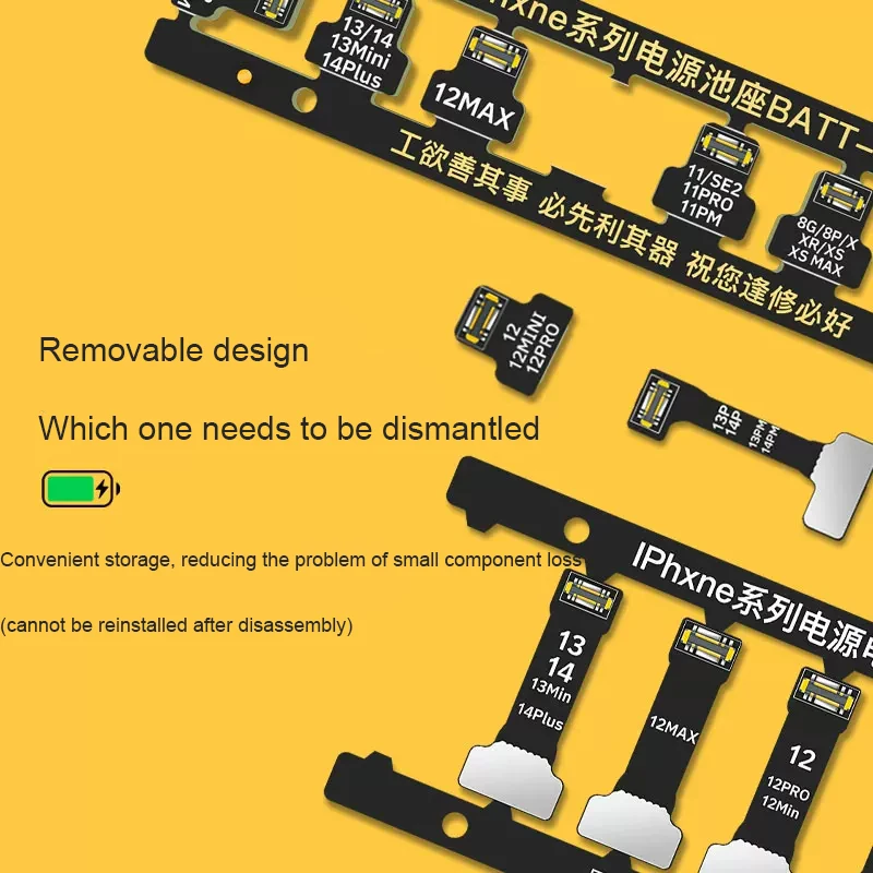 WL Battery Connect Buckle Power Boot Cable FPC Connector iPhone Motherboard Power-On For iPhone 6 7 8 X 11 12 13 14 Series. 