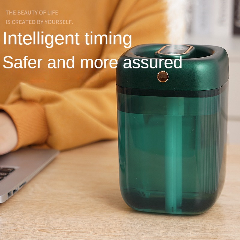 Humidifier with night light, large capacity, ultra-quiet, timer automatic shutdown, USB charging, suitable for home office use.. 