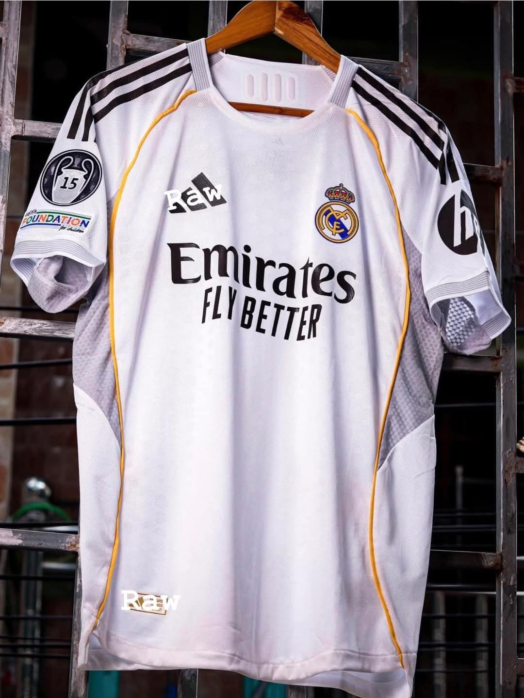 Real madrid new home kit jersey 25/26 half sleeves