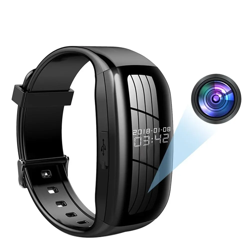 Mini Camera Watch 1080P HD DV Professional Digital Voice Video Recorder Bracelet Dictaphone Sound Small Micro Home Secret