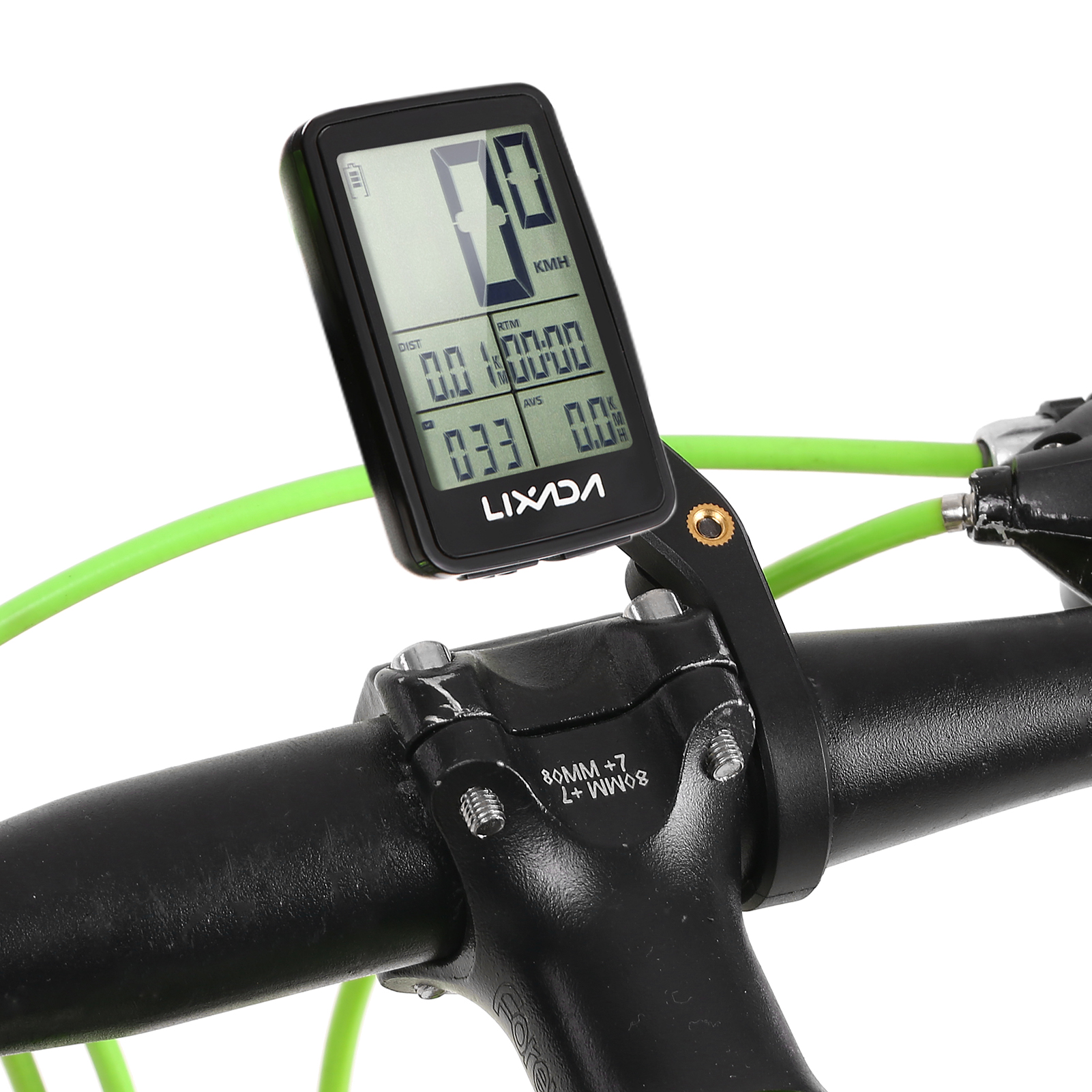 LIXADA BKV-1206 Wireless Bike Speedometer USB Rechargeable Bike Cycling Computer Bicycle Speed Meter Odometer Bicycle Computer. 