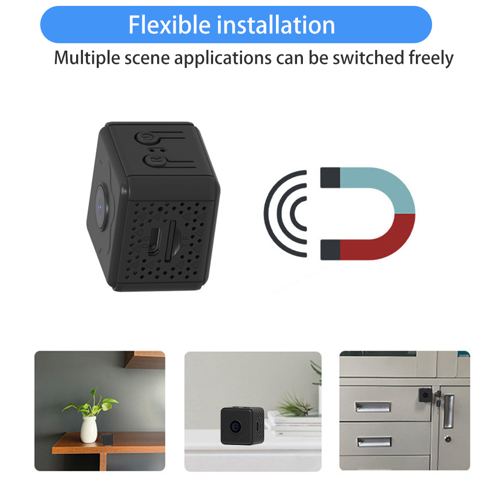 Mini Camera Wireless WiFi Remote Monitor Camera Tiny Home IP Camera No need to plug in Super-long battery life. 