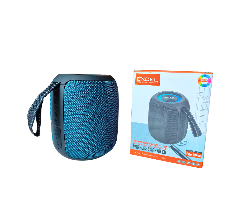 EXCEL ESP-10 High Quality Bluetooth Speaker 10W Multi-Media Bluetooth Party Speaker with RGB Lights, USB, SD Card, Handsfree Calling with TWS Function