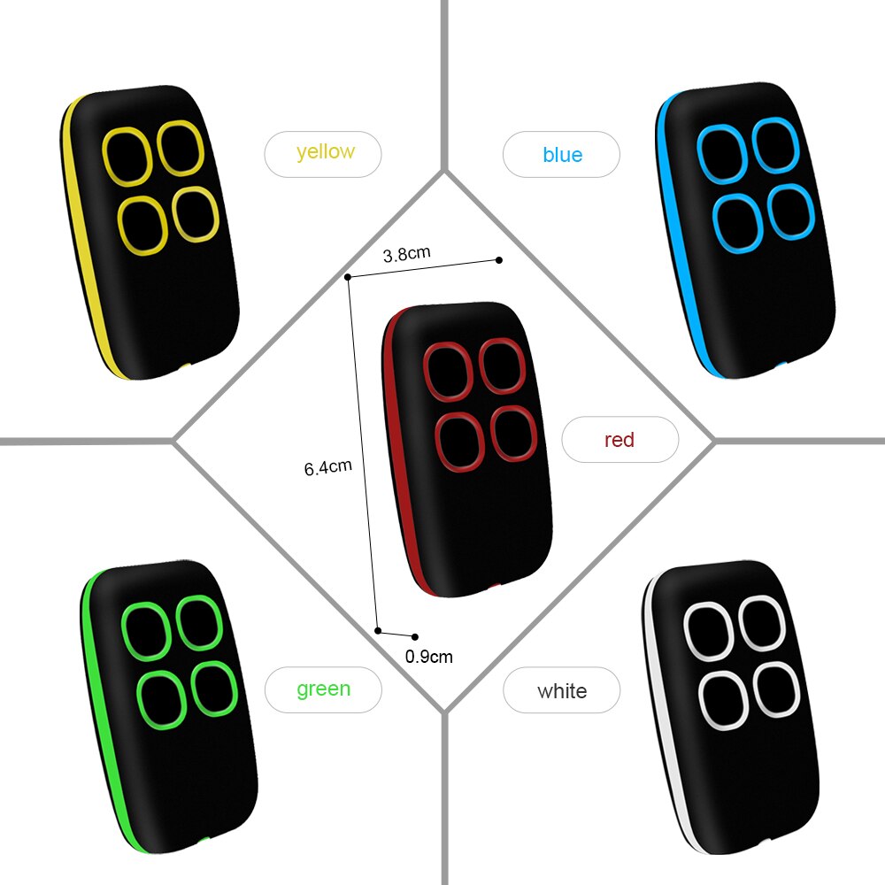 Garage Door Remote Control Duplicator 286MHz-868MHz Multi-Frequency Code Grabber Clone Gate Key Fob Command Hand Transmitter. 