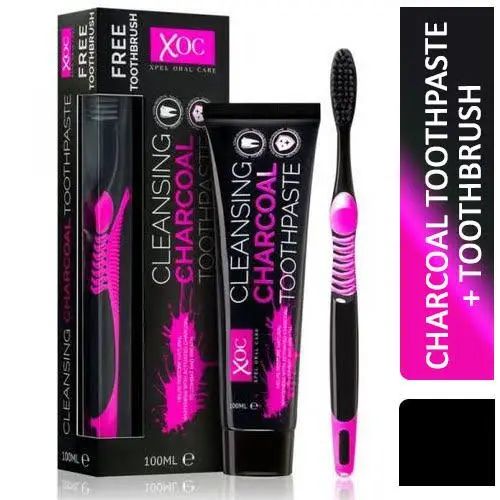 XOC Cleansing Charcoal Toothpaste 100ml & Toothbrush
