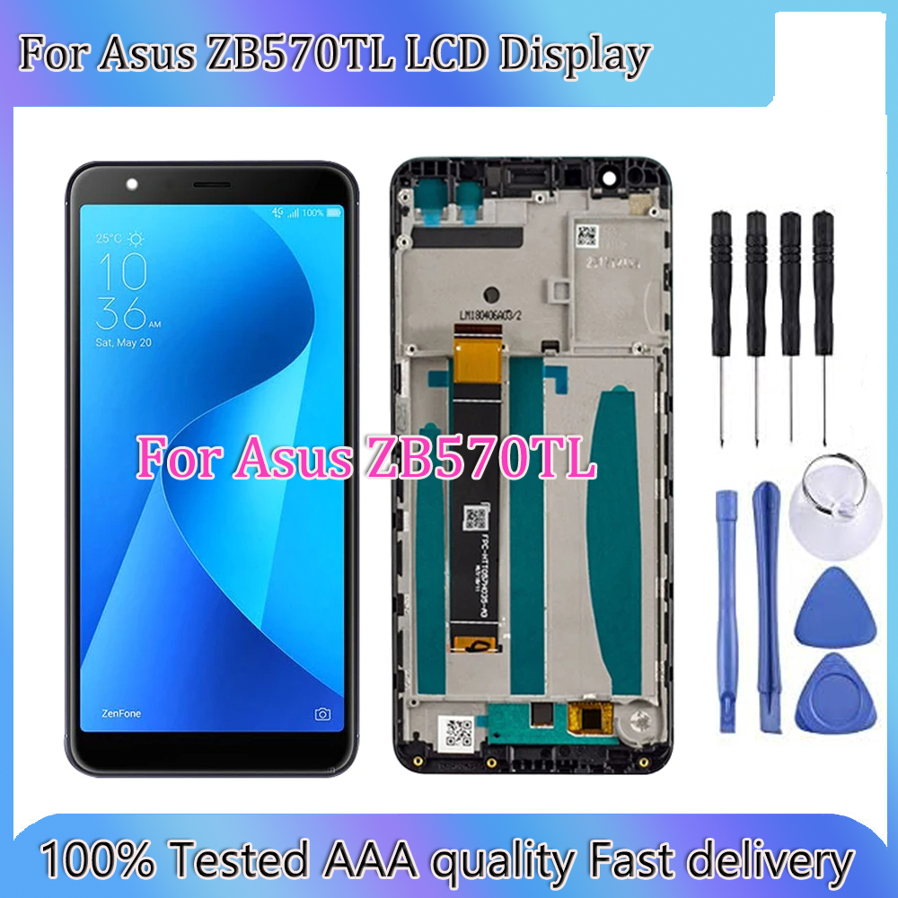 5.7" Original For Asus Zenfone Max Plus M1 ZB570TL X018DC X018D LCD Display Touch Screen Digitizer Assembly with Frame