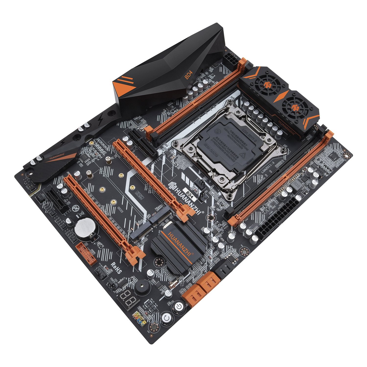 HUANANZHI X99 BD4 LGA 2011-3 XEON X99 Motherboard supports All Series Intel E5 V3 V4 DDR4 RECC NON-ECC M.2 NVME NGFF. 