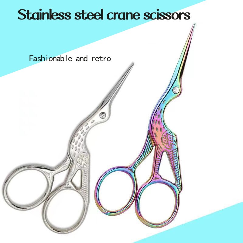 New Crane Cut Tea Bag Scissors Tea Bag Scissors Fishing Scissors Hand Cross Stitch Thread Scissors Household Small Scissors. 